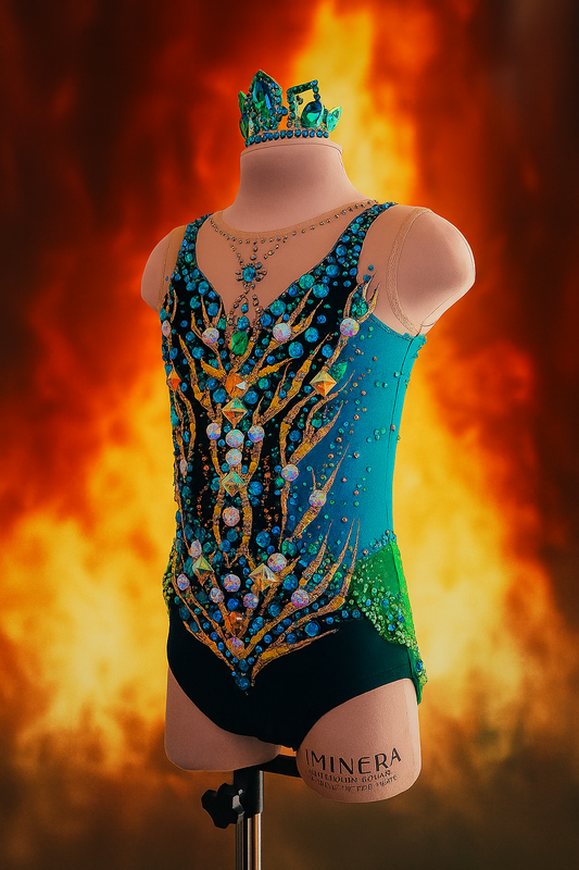 In stock! For height 135cm "Royal Emerald"