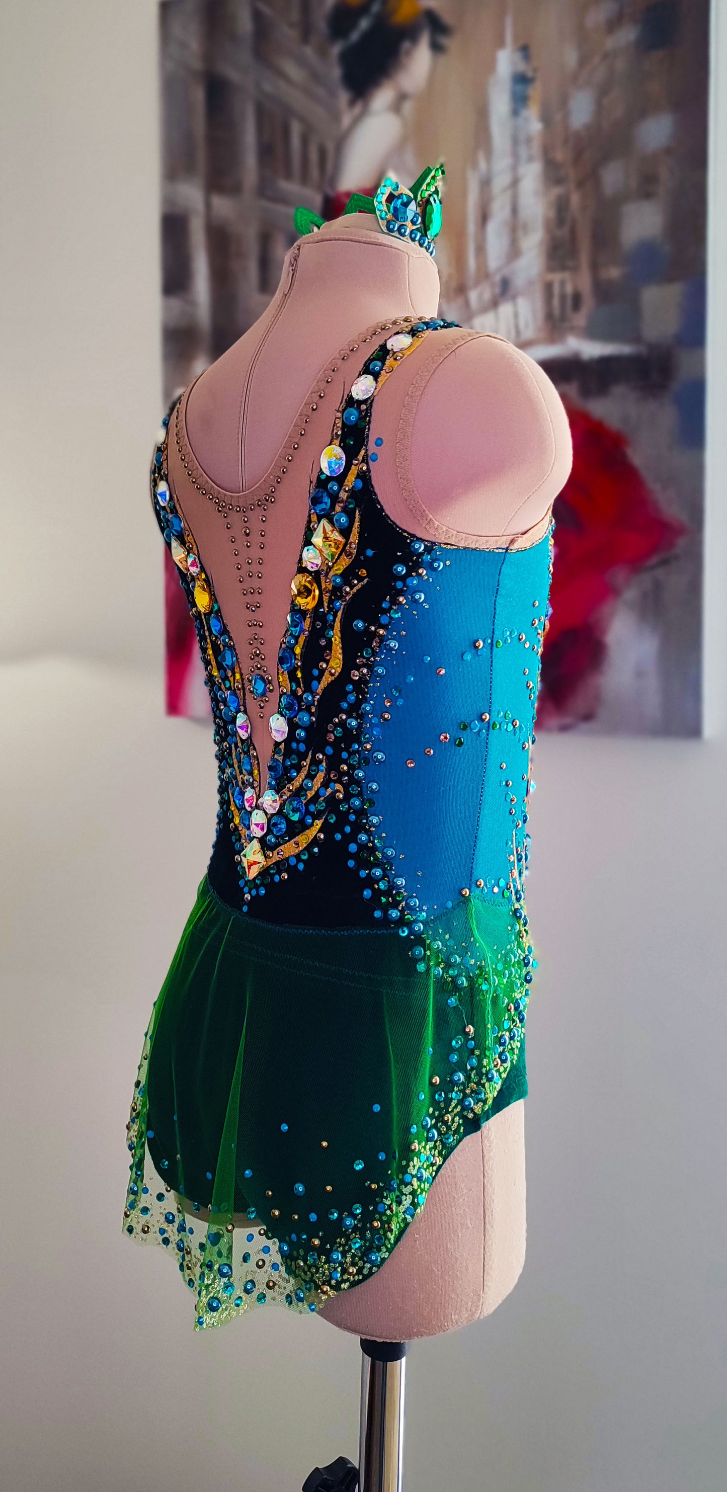 In stock! For height 135cm "Royal Emerald"