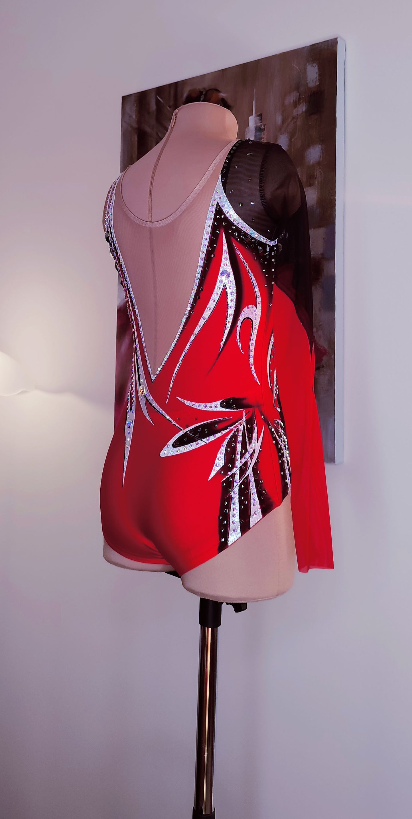In stock! For height 164-174cm "Black/Red"