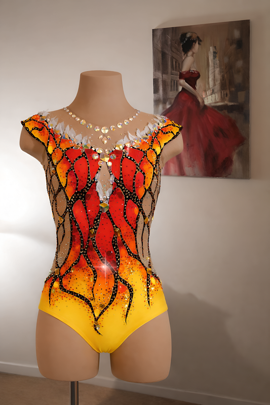 Rhythmic Gymnastics Leotard – Fire butterfly | Collection 2025/2026