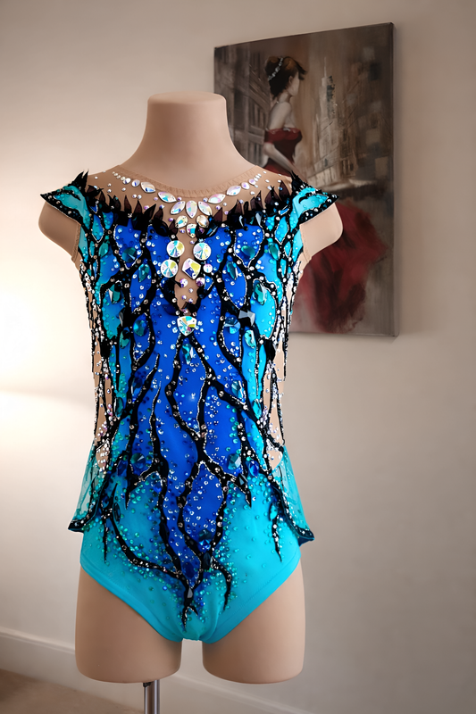 Rhythmic Gymnastics Leotard – Snow butterfly | Collection 2025/2026